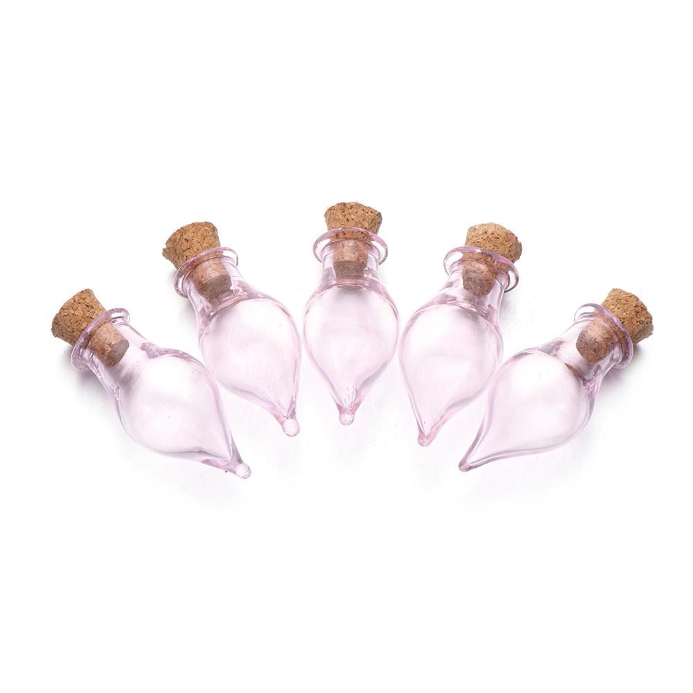 

5 шт. Мини стеклянные бутылочки с пробкой Пустые баночки для образцов Бутылочка для желаний Свадебное домашнее украшение DIY Подвески Пробка Пробирка для хранения