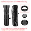 Camera MF Super Telephoto Zoom Lens F/8.3-16 420-800mm T Mount with 1/4 Thread for Canon Nikon Sony Fujifilm Olympus Cameras
