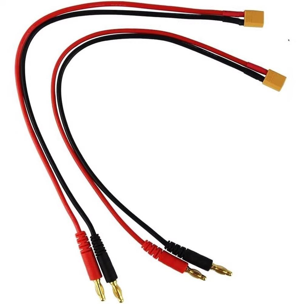 For XT30 To 4mm Banana Connector RC Battery Charging Cable 16AWG For Electrical Equipment Accessories