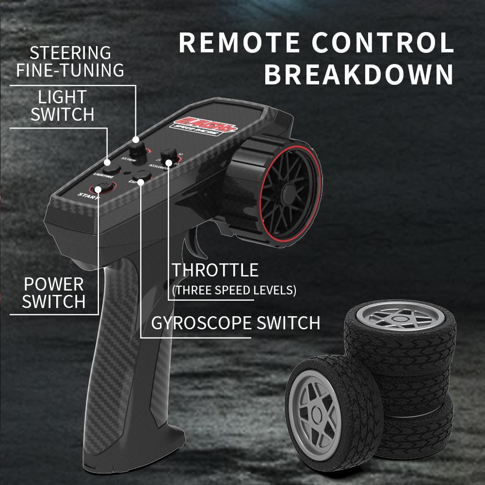 2.4G 1:43 Rc Drift Car With Gyroscope 4Wd Full Proportion Remote Control Car Jjrc C8827 Mini Racing Car Model Boy Toy Gift