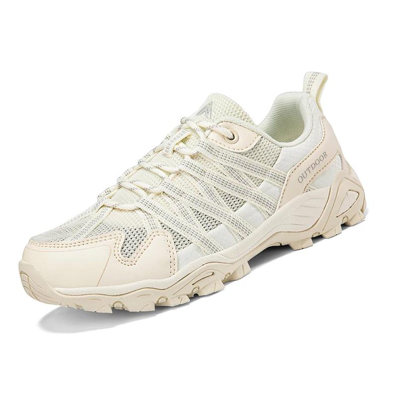 Couple Outdoor Breathable Soft Sole Sneakers Fashion women Non-Slip Casual Running Shoes High Quality Sports Hiking Shoes