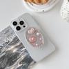 Rose Butterfly Rhinestone Love Mobile Phone Airbag Bracket Wind Back Sticker Premium Sense Ring Buckle Pearl