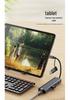 Type-C 5-in-1 Docking Station with Gigabit Ethernet and Multi-Port Expansion for Laptops