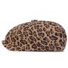 Unisex Leopard Print Newsboy Hat Personalized Painter Beret Caps Spring Autumn Outdoor Leisure Hats Travel Accessories for Women Men