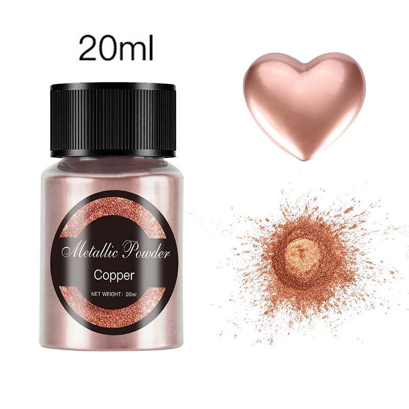 20ml Metallic Powder UV Resin Pigment DIY Crystal Epoxy Resin Mold Dye Gold Pearlescent Colorant For Jewelry Crafts Making