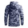 Men's Outdoor Casual Zipper-style Hooded Printed Jacket, Quick-drying Thin Windproof And Waterproof Sports Windbreaker Jacket