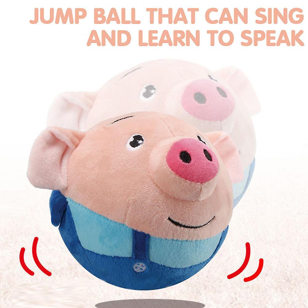 Talkings Pig Early Education Toy for Baby Lightweight Bouncing Stuffed Animal Toy for Infants Newborns