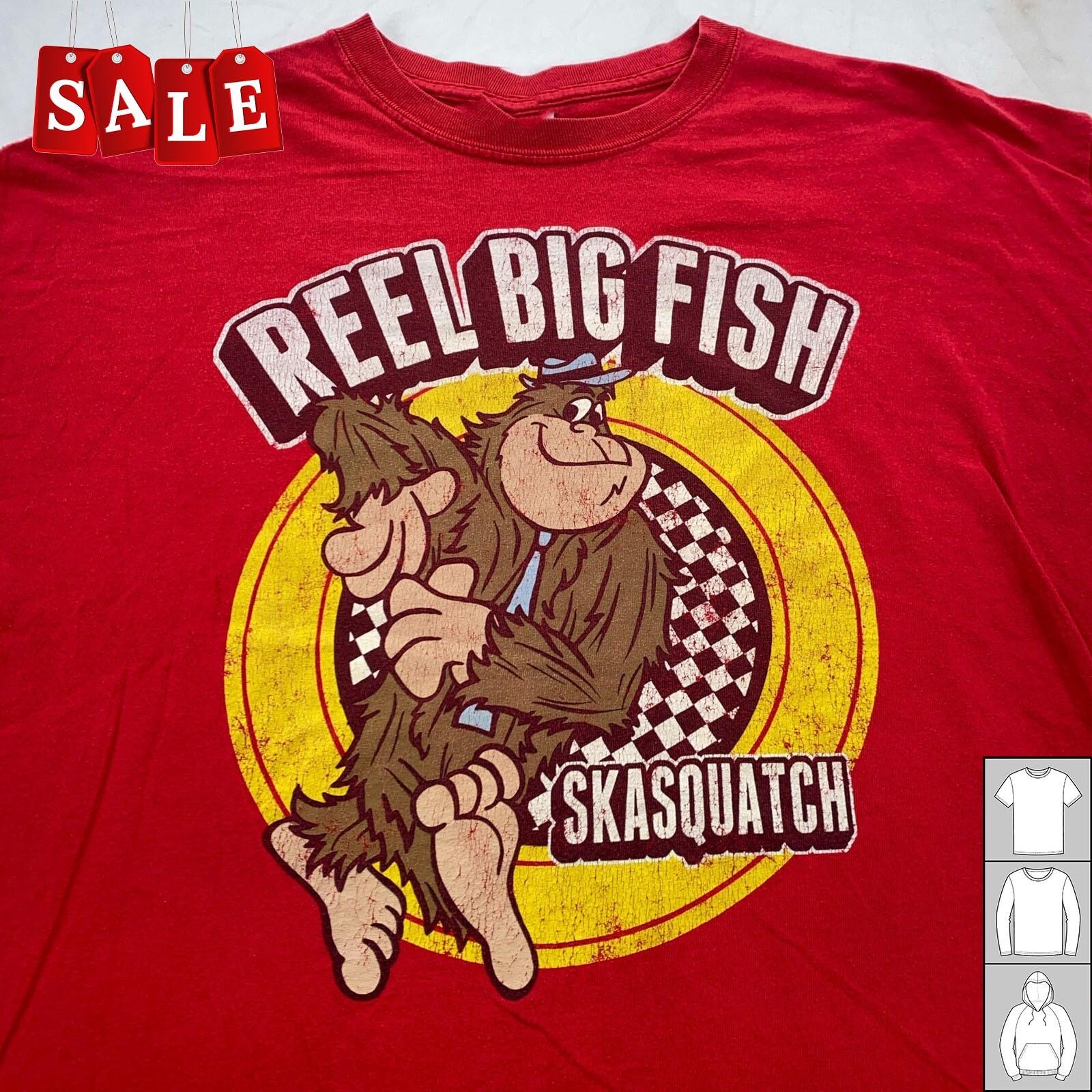 New VTG REEL BIG FISH SKASQUATCH CONCERT Christmas Unisex All Size T-Shirt MD53 XXL