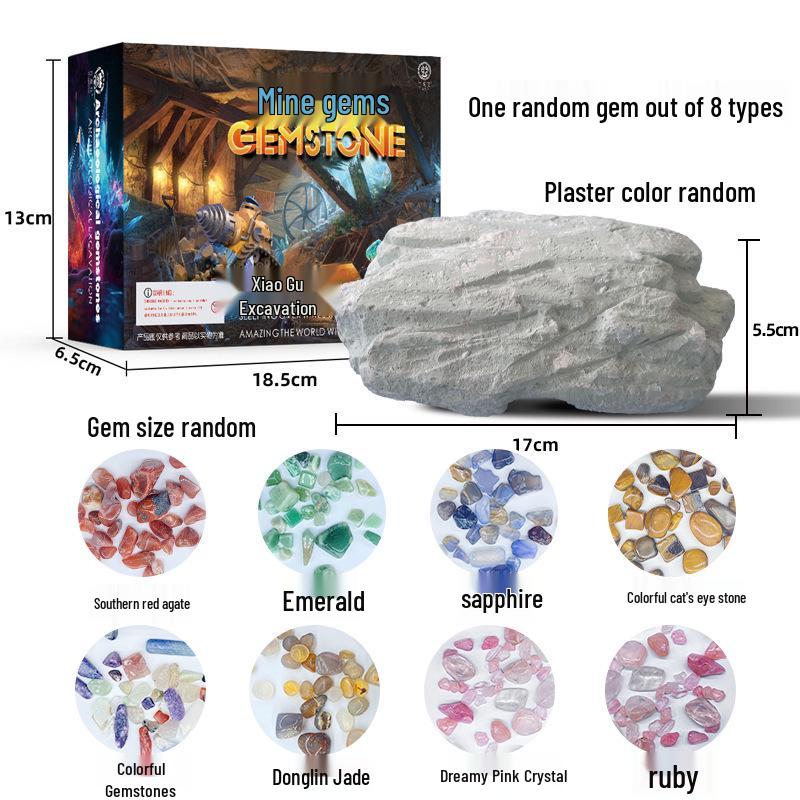 Children's DIY Archaeological Gem & Fossil Treasure Blind Box Gift
