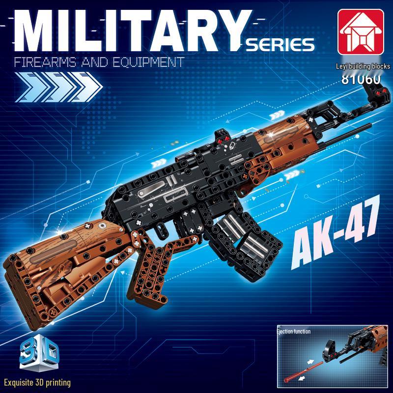 

Конструктор LE YI Technic AK47 Игрушечный пистолет для мальчиков, 8-12 лет - Образовательный подарок