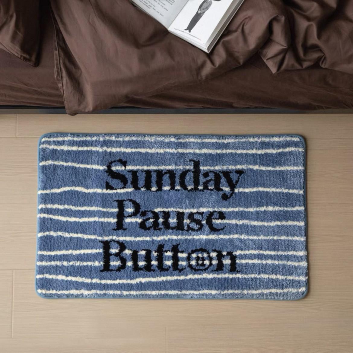 Korean Style Faux Cashmere Non-Slip Bathroom Mat 40x60cm Faux Cashmere