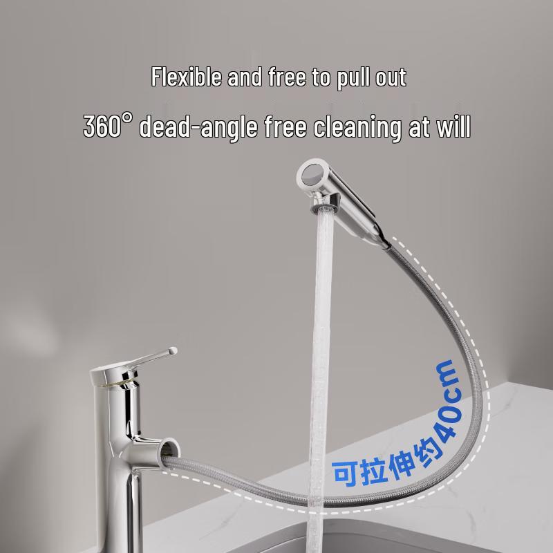 RESMO Pull-Out Cold & Hot Basin Faucet