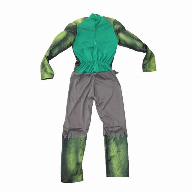 Hulk The Avengers Muscle Mask Costume Boys Cosplay Kids Carnival Fantasy Clothes