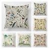 Pillowcase Printed Pillow Cover Square Cushion Cover Home Bed Sofa Pillowslip Decorative Flower Bird Characteristic Design