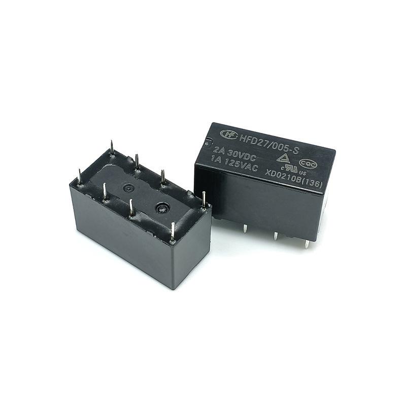

HFD27 Relay Series: Original HFD27/005-S, DPDT HFD27/012-S, Sensitive HFD27/024-S 12V Double Pole Double Throw Relay