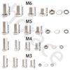860pcs Stainless Steel Hex Head Bolt Assortment Kit w/Nuts+Washers+Springs - M3-M6 DIN933 Grade 8.8/10.9, A2/A4 Marine Grade