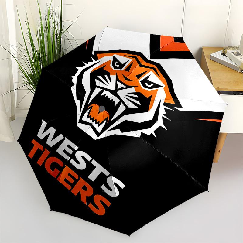 

Tigers Wests Automatic Opening and Closing, 8 rib Structure Portable Umbrella, Suitable for Men and Women in All Seasons Perfect Gift for H
