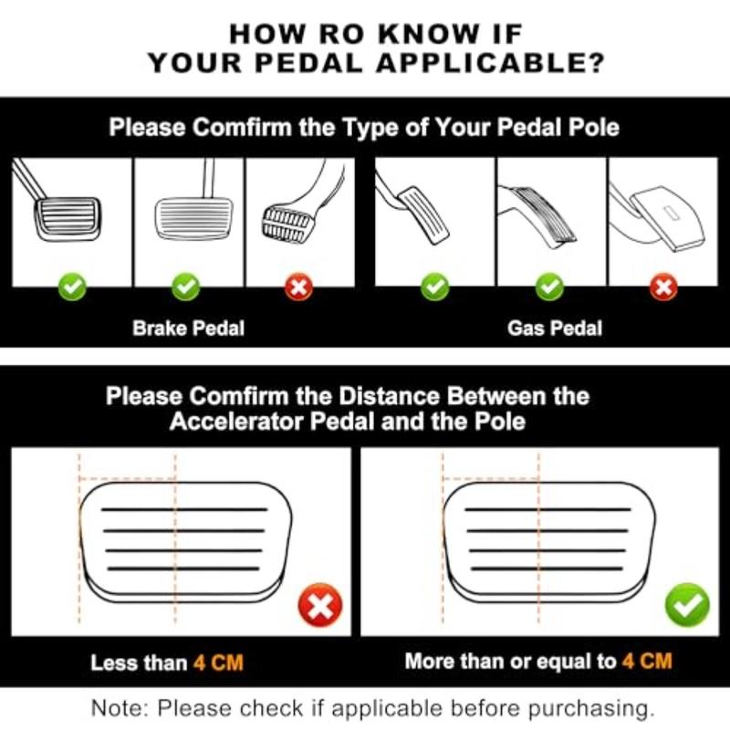 Short Driver Aid Pedal Extenders Daily Driving Adjustable Angle Adjustable Length Metal Construction For Cars For Go-karts