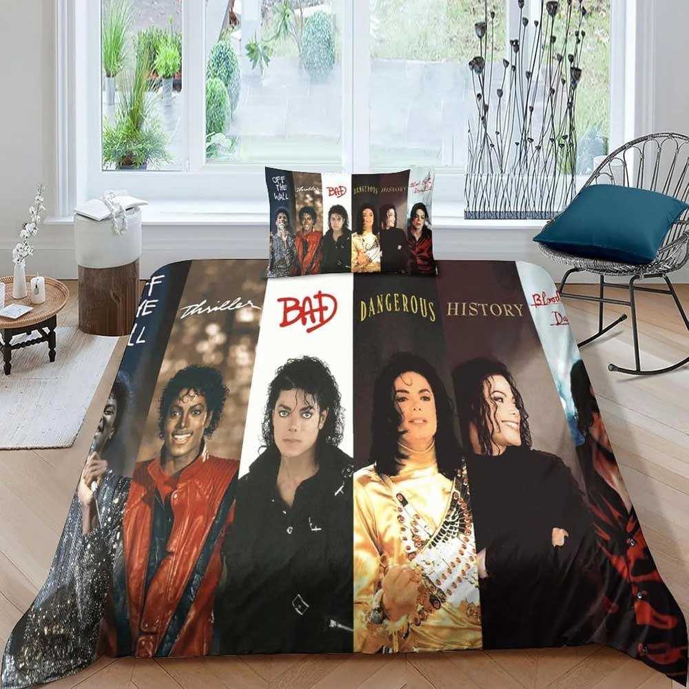 3D Print Michael Jackson Bedding Set 3D Printed Suitable for Bedroom Duvet Cover Set With Pillowcases Kids Home Textile