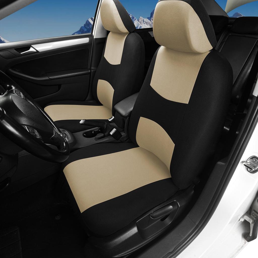 7 Pieces Car Seat Cover Seat Protection Cover Compatible with Airbags Vehicle Seat Covers Universal Car Accessories