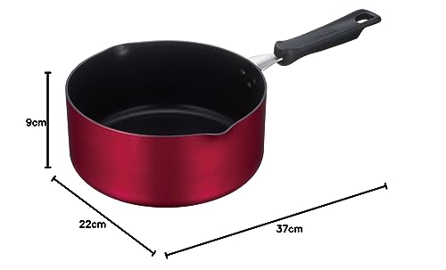 Thermos Durable Series Cookpan, 20cm, Red, Induction Compatible, KNA-020S R