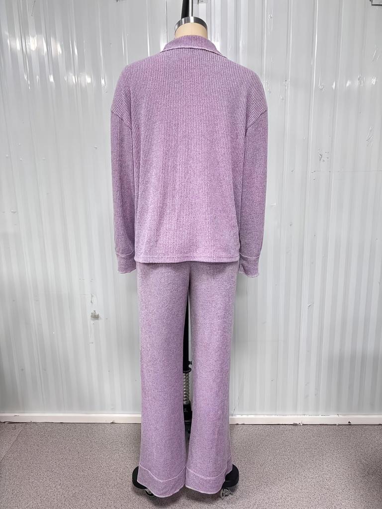 Women's Autumn/Winter Casual Pajama Set - Fashionable, Comfortable, Long Sleeve & Pants