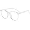 Fashion Anti-Blue Light Literary And Retro Flat Glasses Round Frame Glasses Can Be Equipped With Myopia Glasses Frame