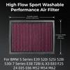 For BMW 5 Series E39 520i 525i 528i 530i 7 Series E38 728i iL X3 E83 F25 Z4 E85 E86 M52 M54 M62 High Flow Sport Air Filter