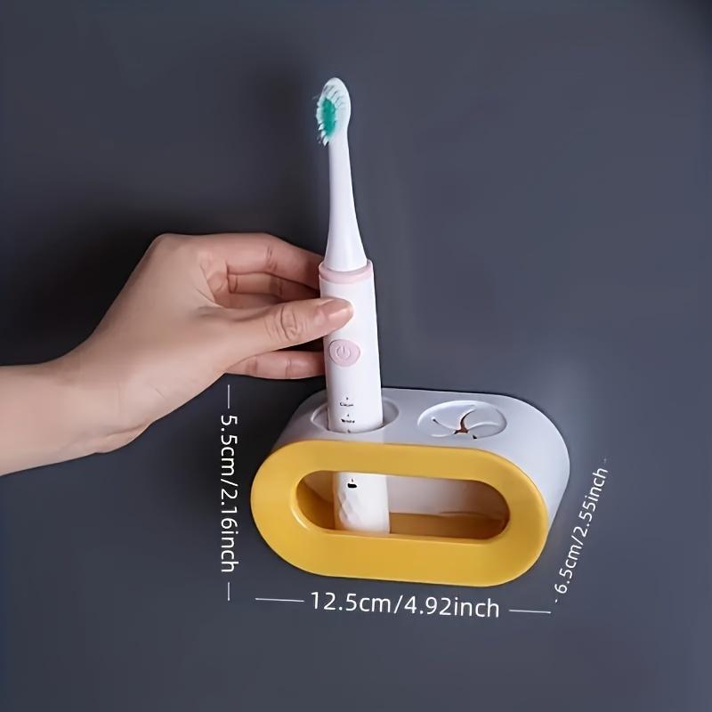 Porta spazzolino elettrico doppio foro supporto autoadesivo supporto da parete salvaspazio accessori per il bagno