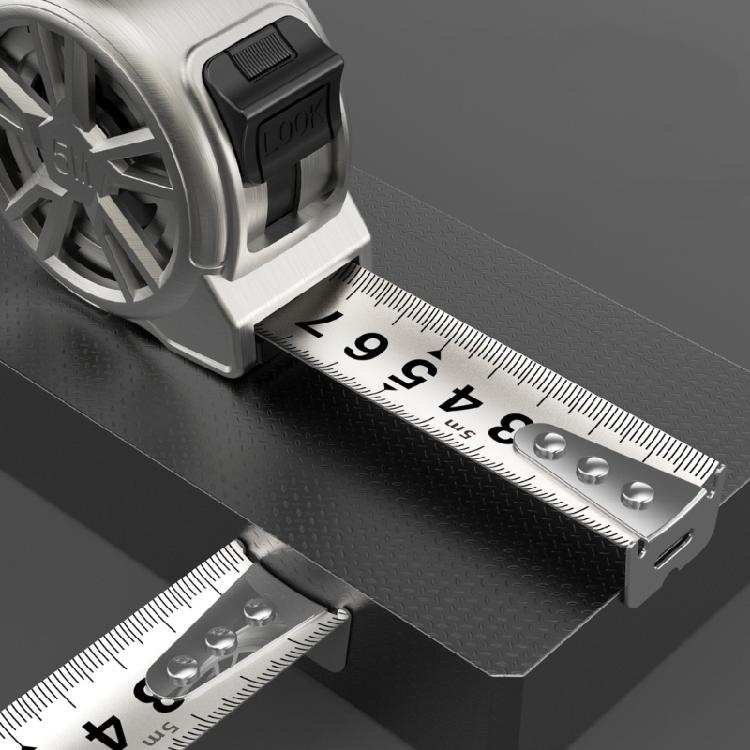 Stainless Steel Measuring Tape Hollow Tape Measure for Industry Home Rustproof Metric Ruler with Double Lock and Clip