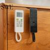 Space Saving Remote Holder Magnetic Control with Spring Rope Self-adhesive No Drill TV Wall Mounted Organizer Air Conditioner Anti-Loss Retractable