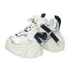 Fashion New Fashion Mesh Breathable Chunky Women's Sneakers Casual Lace Up 7CM Heightening Sports Shoes Comfortable Ladies Running Shoes