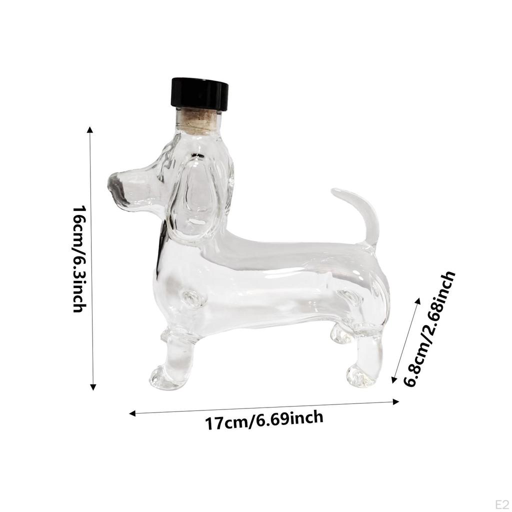 Taxformad Whiskeykaraff Unik Transparent Glas Spritbehållare för Hemma