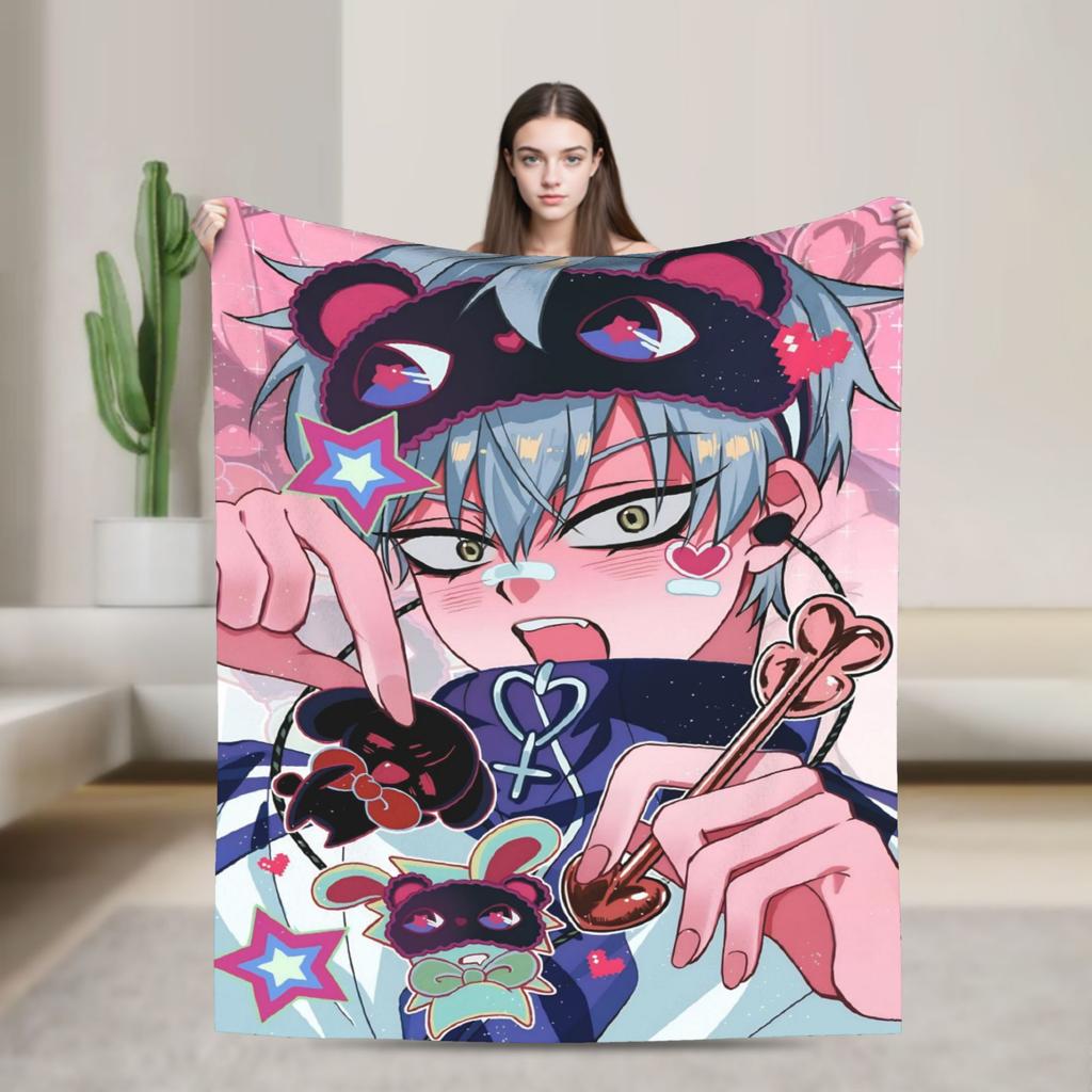 Alien Stage Manga Poster Print Plush Blankets Girls Boys Flannel Throw Blanket For Couch Chair Super Soft Quality Bedspread Gift