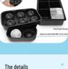 6-Piece Silicone Ice Cube Tray Set with Square and Round Molds