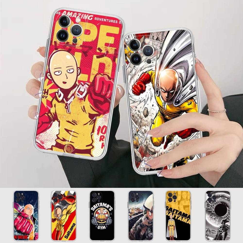 Superhero Anime One Punch Man Case For Iphone 17 16 15 Pro Max 11 12 13 14 Pro Plus Phone Cover