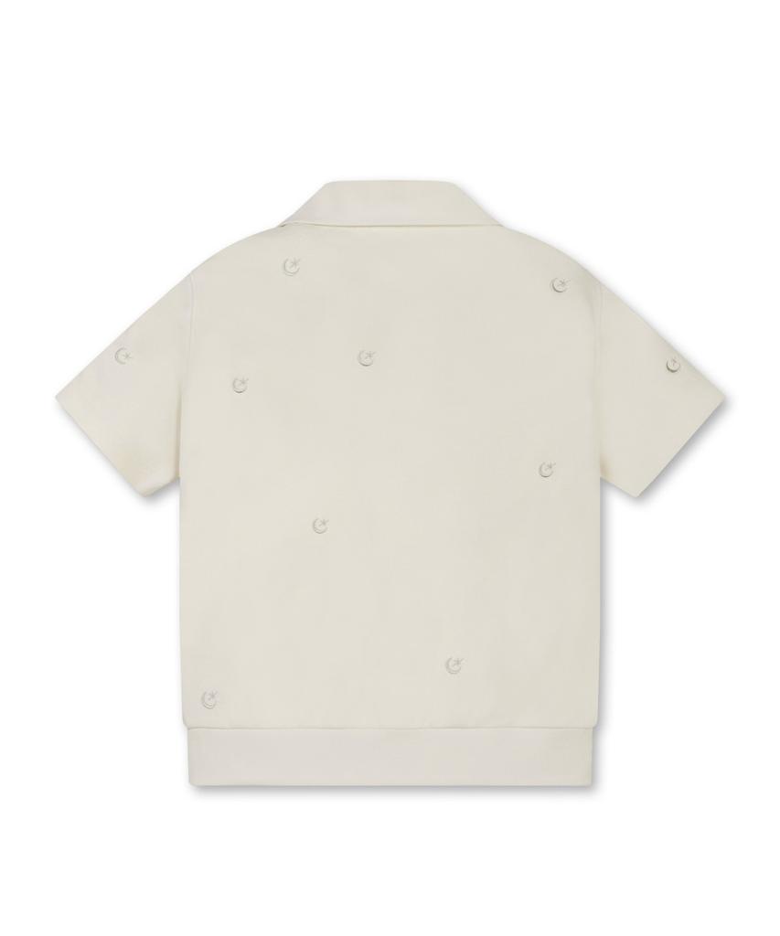 Goldeunbeeo (W) Moon Embroidery Half Zip-Up Sweat G5Taw25702Yex