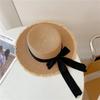 New Tassel Female Lace Bow Bowknot Straw Hat Summer Women Ladies Casual Floppy Sun Hat Ribbon Sunscreen Cap For Beach