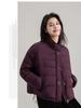 Women’s Short Quilted Stand Collar Windproof Warm Winter Jacket