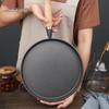 Sartén Antiadherente de Hierro Fundido sin Recubrimiento de 26 cm para Tortitas, Crepes y Pizza