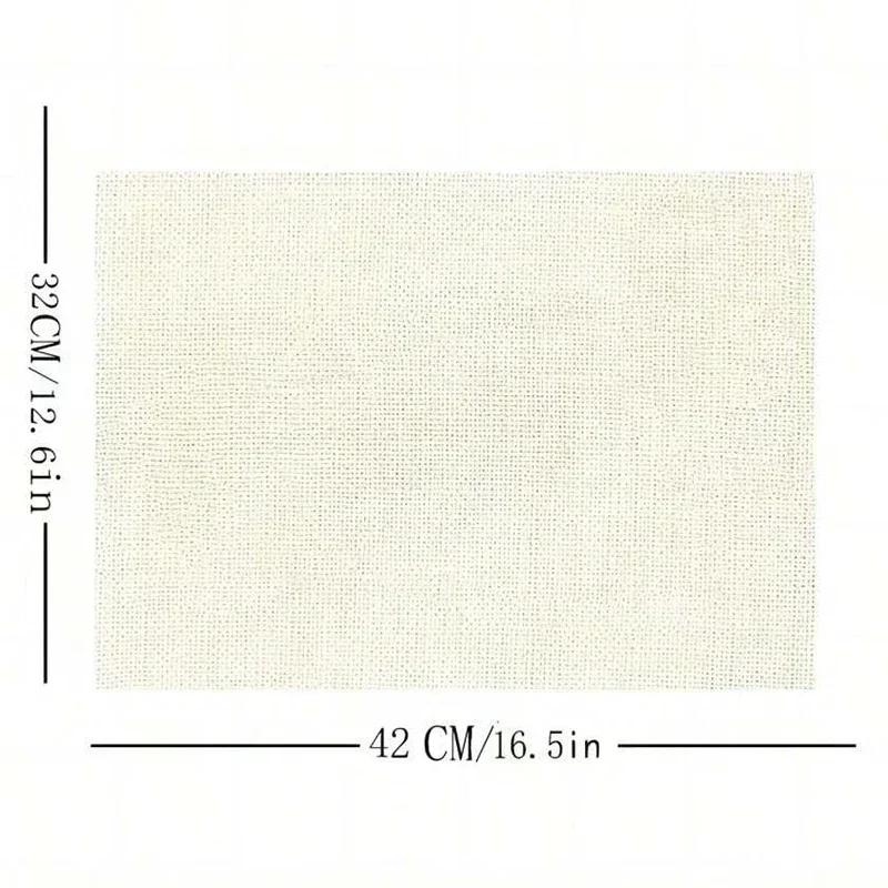 1PC Christmas Gnome Placemats Linen Table Mats for Party Dining Decor Non-Slip Heat-Resistant Kitchen Dinner Table Mats