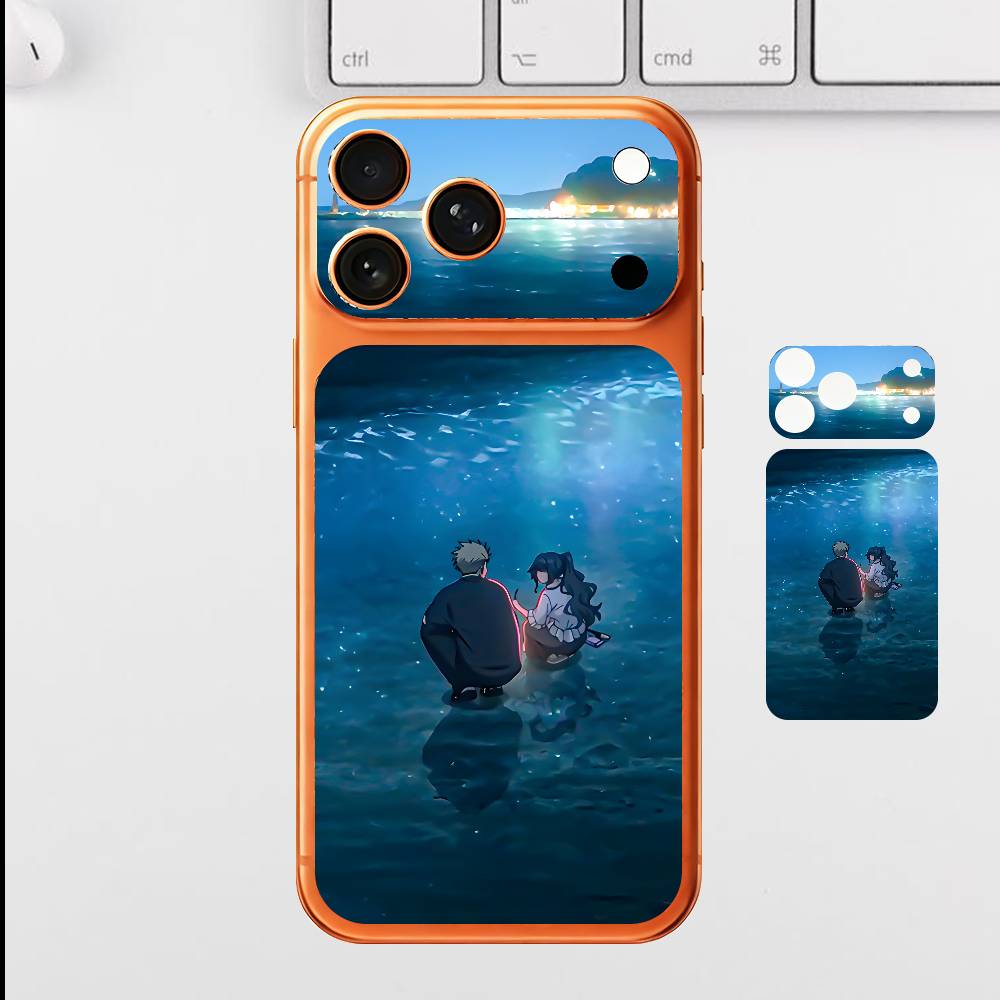 Anime W-Waguri R-Rintaro For IPhone 17 Pro ProMax Full Back Cover Decal Wrap Skin Rear Protective Sticker Film