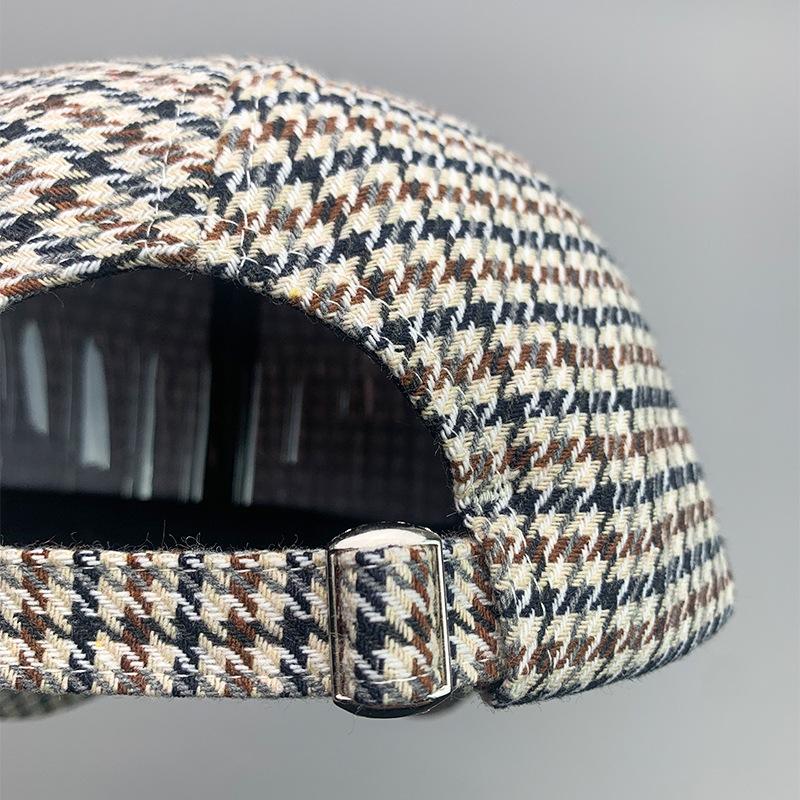 Retro British Style Fashion Classic Men'S And Women'S Baseball Caps Cotton Hip Hop Versatile Casual Breathable Sun Hats