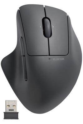 ELECOM Maus Kabellose Maus SHELLPHA Kabellos Leise Antibakteriell 5 Tasten Kipprad Schwarz 2,4 GHz + M-SH30DBSKBK