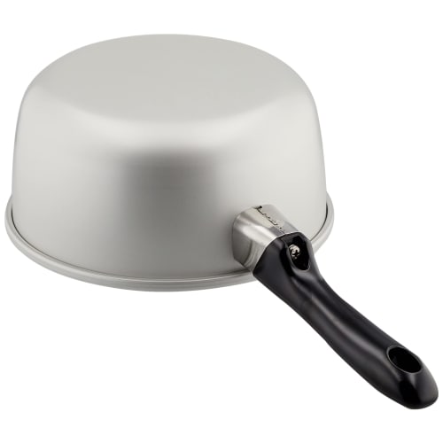 Hokuriku Aluminum Silvie Saucepan, 18cm, Aluminum, Gas Stovetop, Made in Japan, Heat-Conducting, Anodized Aluminum, A-2526