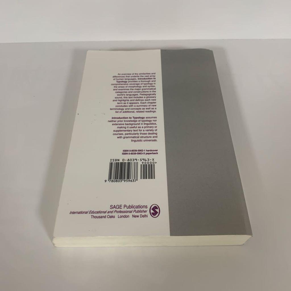 [USED] Introduction to Typology