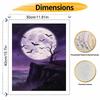 Halloween Full Moon Bats Night Sky Digital Oil Painting Coloring Painting Hand Painting Home Decoration