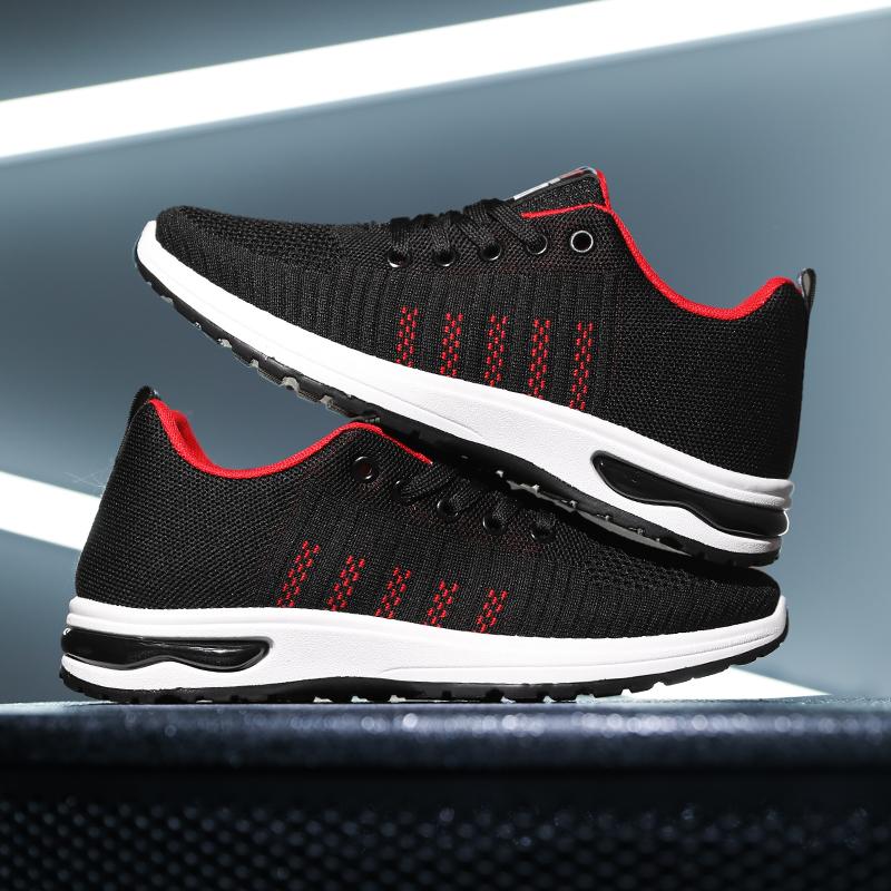 

Spring Men s Casual Shoes with Lace Up Mesh Breathable and Durable Sole Fashionable Sports Shoes 2025 Men s Tennis Running Shoes 39 червоний