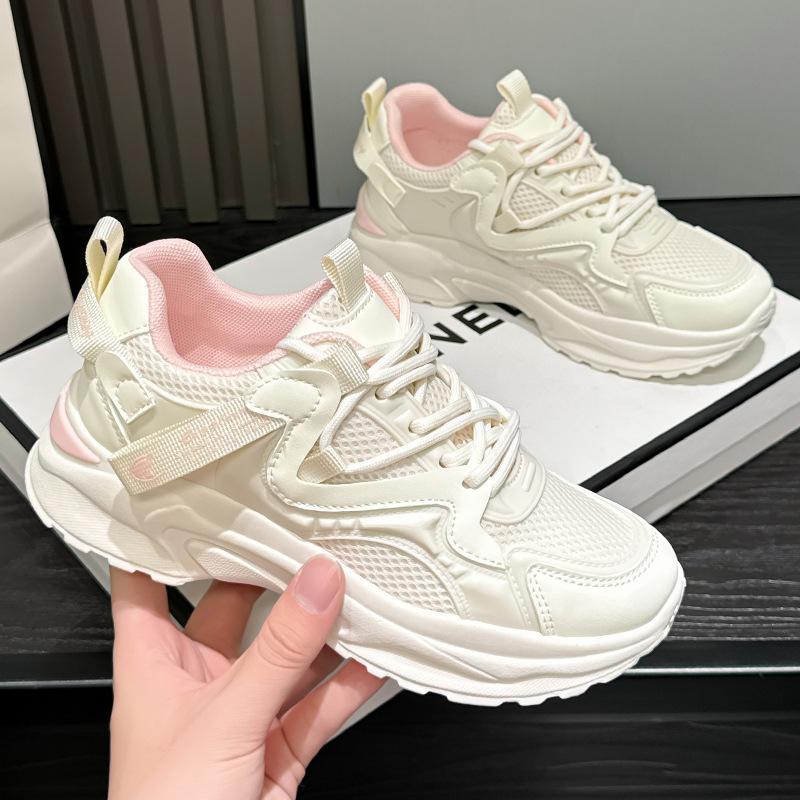 Autumn new mesh breathable sneakers platform casual dad shoes simple 35