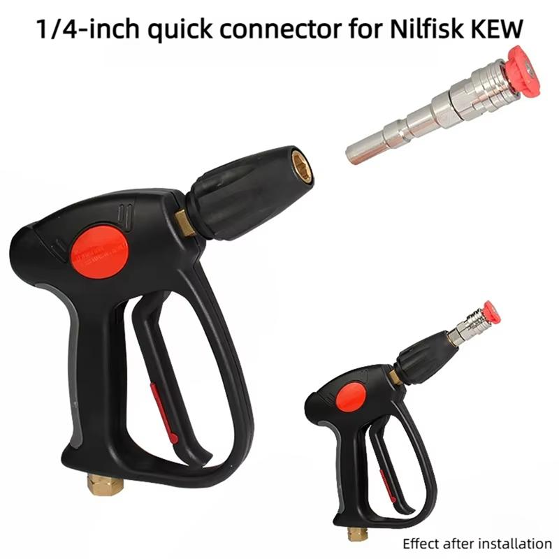 AT21-For Nilfisk KEW ALTO WAP CALM Compatible High Pressure Wash Adaptor With 1/4Inch Quick Connect Spraying Nozzles